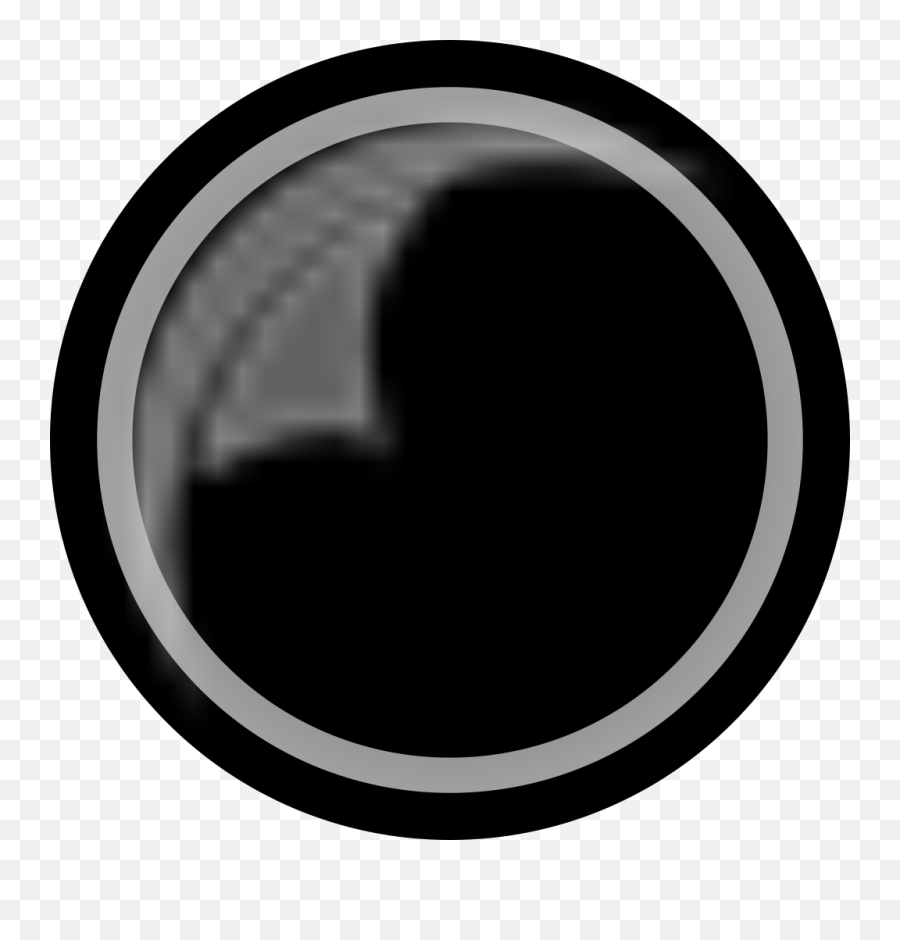 Round Shiny Black Button Png Svg Clip - Circle,Black Button Png