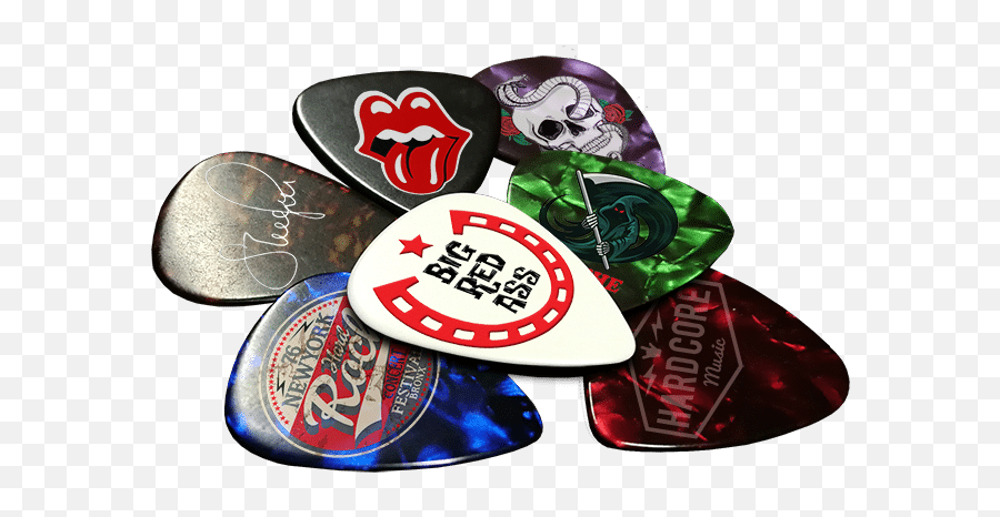 Custom Printed Guitar Picks - Printed Guitar Picks Png,Guitar Pick Png