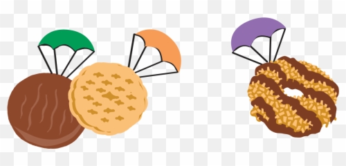 Grand Girl Scout Cookies Clipart Thank You Cards Clip - Brownie Clip Art Girl Scouts Png,Cookies Transparent Background