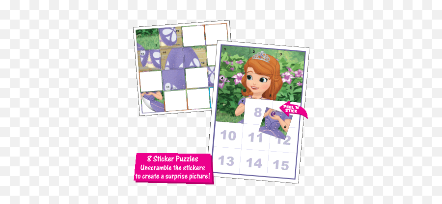 First Sticker Puzzle Box Sets Birthday - Disney Princess Sofia Paper Doll Png,Sofia The First Logo