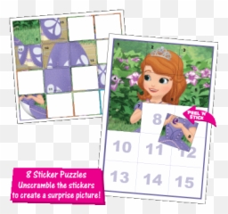 First Sticker Puzzle Box Sets Birthday - Disney Princess Sofia Paper Doll png