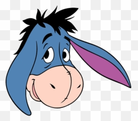Pooh Eeyore Face Transparent Png - Eeyore Winnie The Pooh Face,Eeyore Png