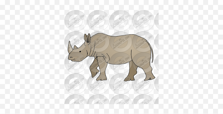 Rhinoceros Picture For Classroom Therapy Use - Great White Rhinoceros Png,Rhinoceros Png