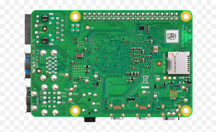 Raspberrypi4 4gb 4 Model B By Raspberry Pi Foundation - Raspberry Pi 3 Bottom Png,Raspberry Pi Png