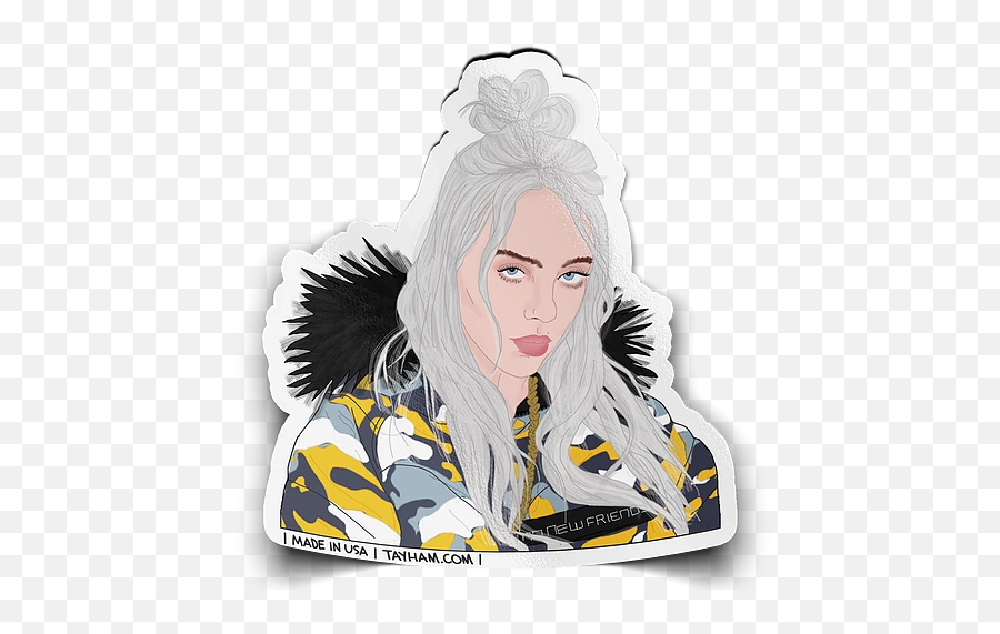 Tay Ham - Billie Stickers Png,Billie Eilish Png