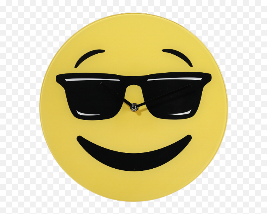 Download Wall Clock Emoji Cool - Napszemüveges Smiley Png,Clock Emoji Png