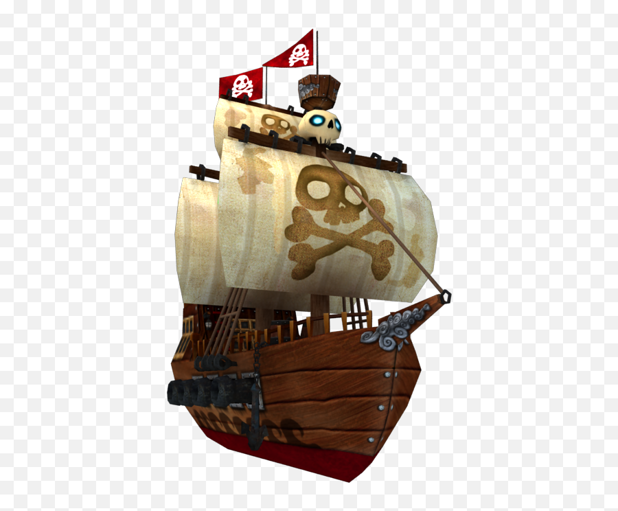 Low Poly Cartoonish Pirate Ship - Barco Pirata Animado 3d Png,Pirate Ship Logo
