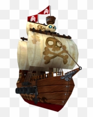 Low Poly Cartoonish Pirate Ship - Barco Pirata Animado 3d Png,Pirate Ship Logo