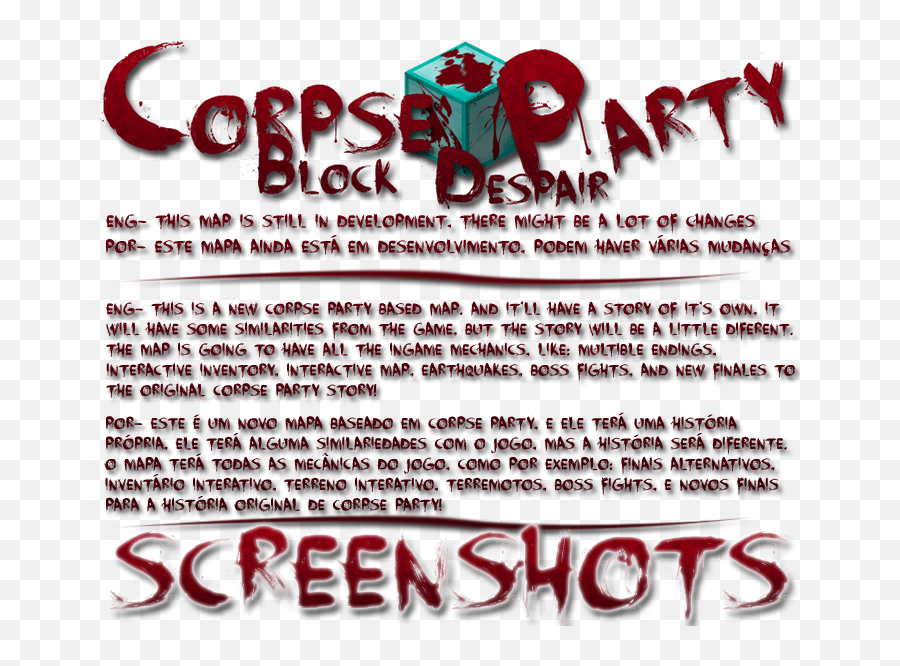 Block Despair Horror Adventure Map - Language Png,Corpse Party Logo