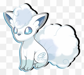 Download Pokemon Fan Art - Alolan Vulpix Png Transparent Background,Vulpix Transparent