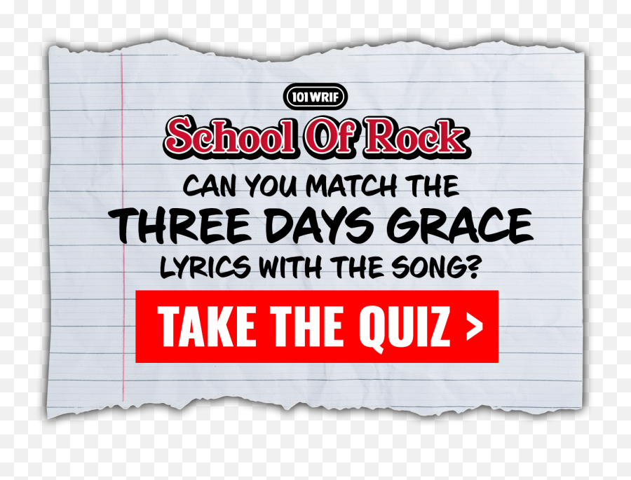 Schoolofrockquiz - Horizontal Png,Three Days Grace Logo