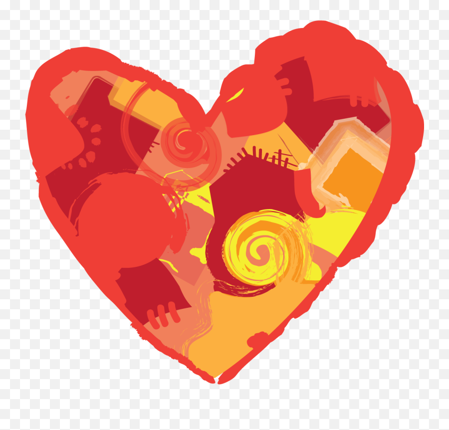 Orange Heart Free Image - Caring Heart Png,Orange Heart Png