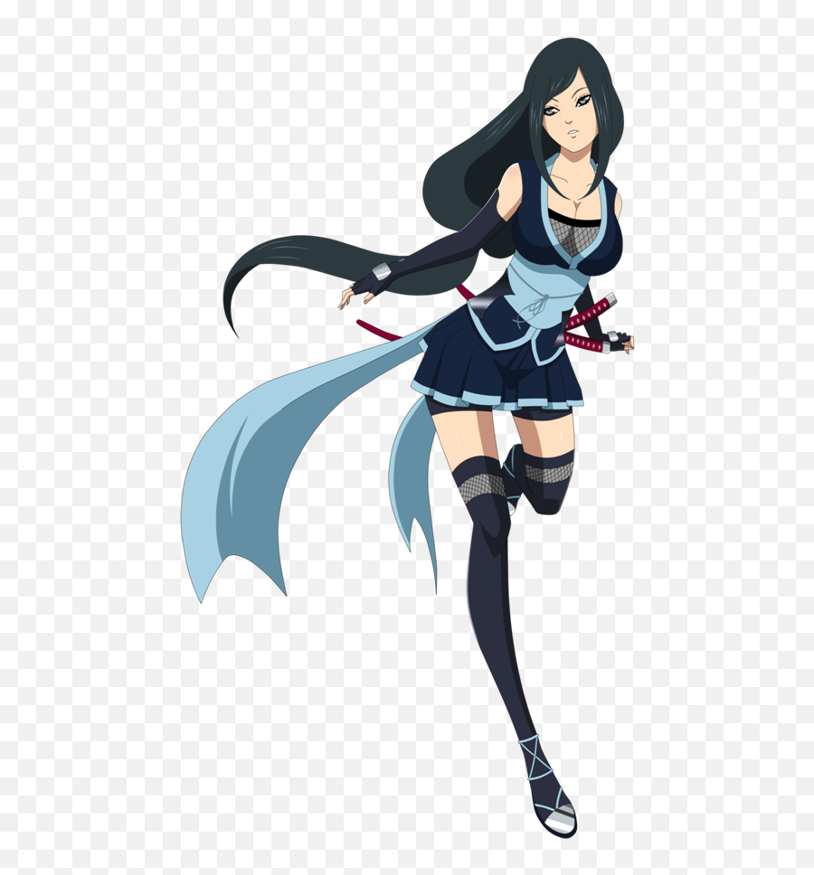 Yuuka Furude - Anime Girl Ninja Outfit Png,Naruto Hair Png