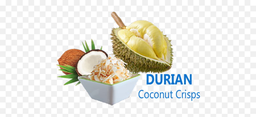 Baked Coconut Chips Durian Flavor U2013 Baboon Bite Healthy - Durian Fruit Png,Durian Png