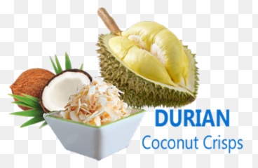 Baked Coconut Chips Durian Flavor U2013 Baboon Bite Healthy - Durian Fruit Png,Durian Png