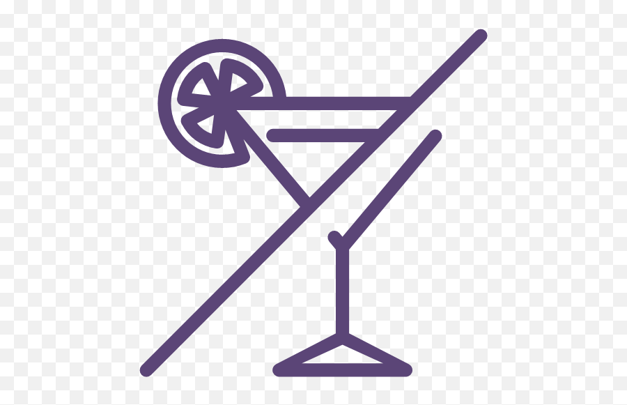 Cocktail Drink No Not Allowed Sign Icon Png