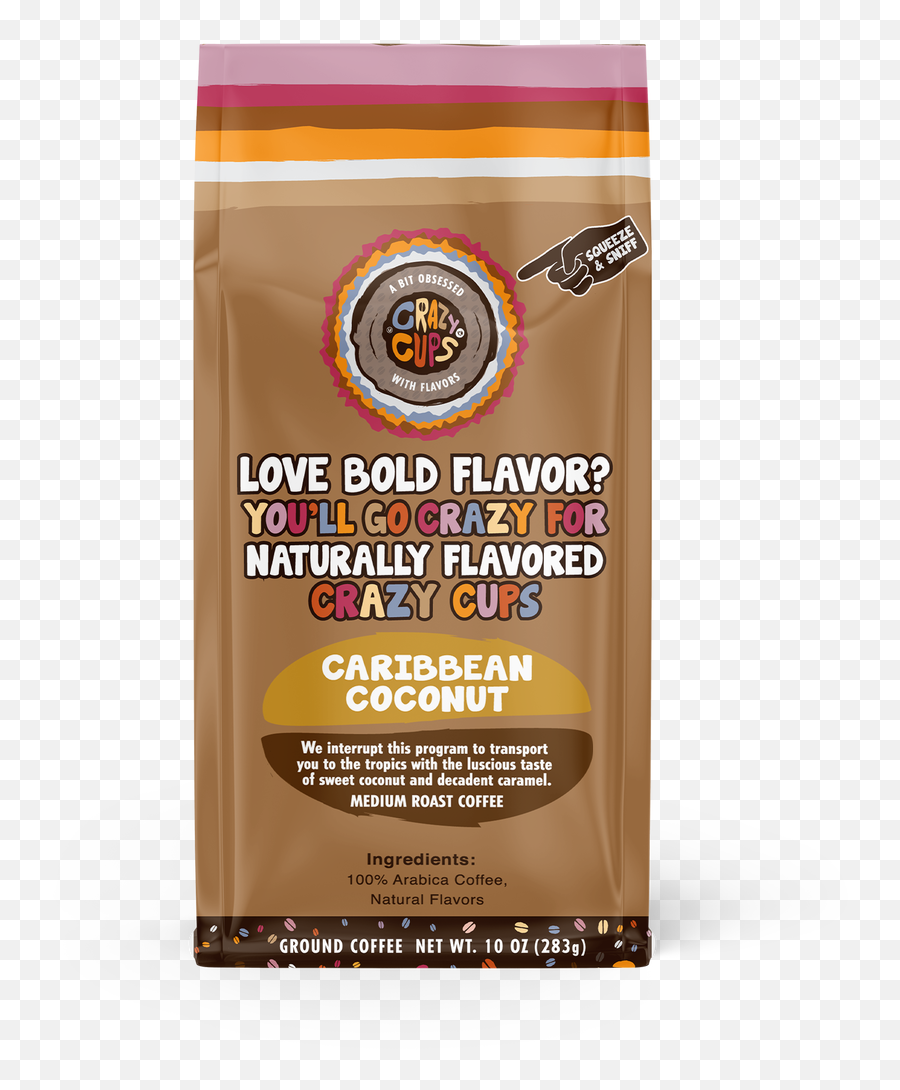 Caribbean Coconut Ground Bag Flavored Coffee By Crazy Cups - Walmartcom Packet Png,Pirates Of The Caribbean Folder Icon