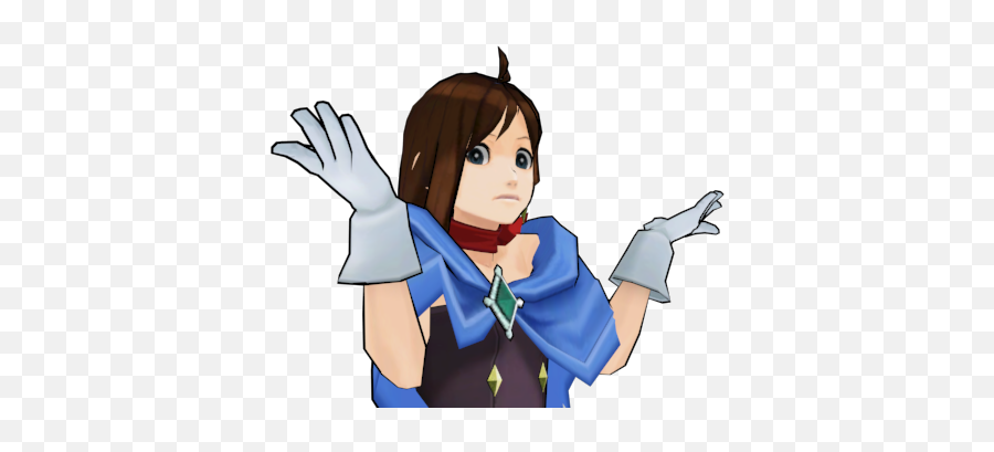 Guide To Dual Destinies 3d Character Models Rigged - Trucy Wright 3d Model Png,Miles Edgeworth Icon