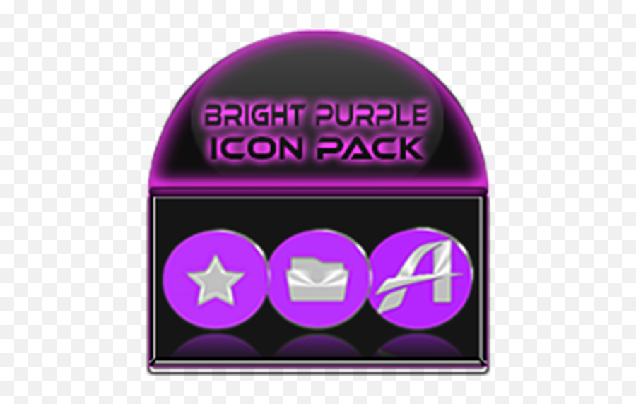Bright Purple Icon Pack Free - Language Png,Purple Play Icon