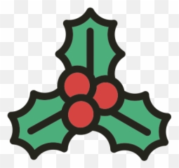Christmas Holidays Mistletoe Icon - png