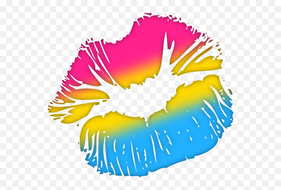 Pansexual Pride Big Kissing Lips T - Transparent Green Lips Png,Pansexual Flag Icon