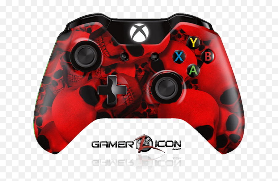Xbox One Red Skull Controller - Xbox Gamepad Png,Icon Scull