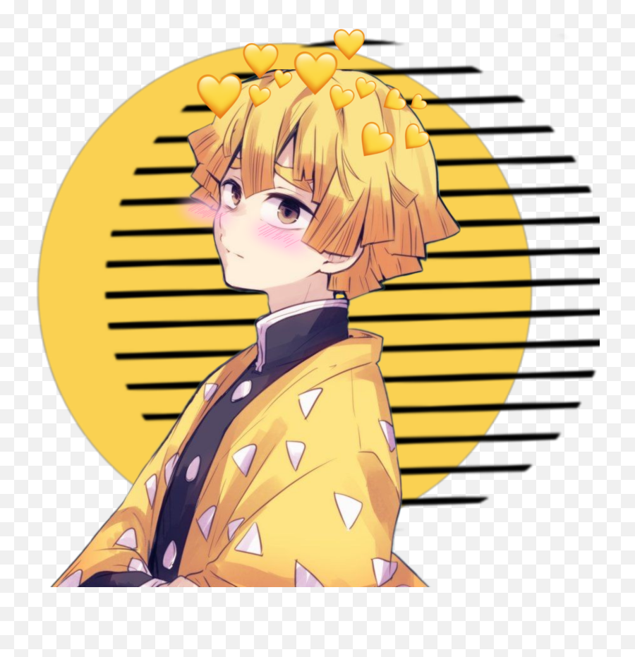 Pin - Cute Zenitsu Sticker Png,Aesthetic Anime Boy Icon