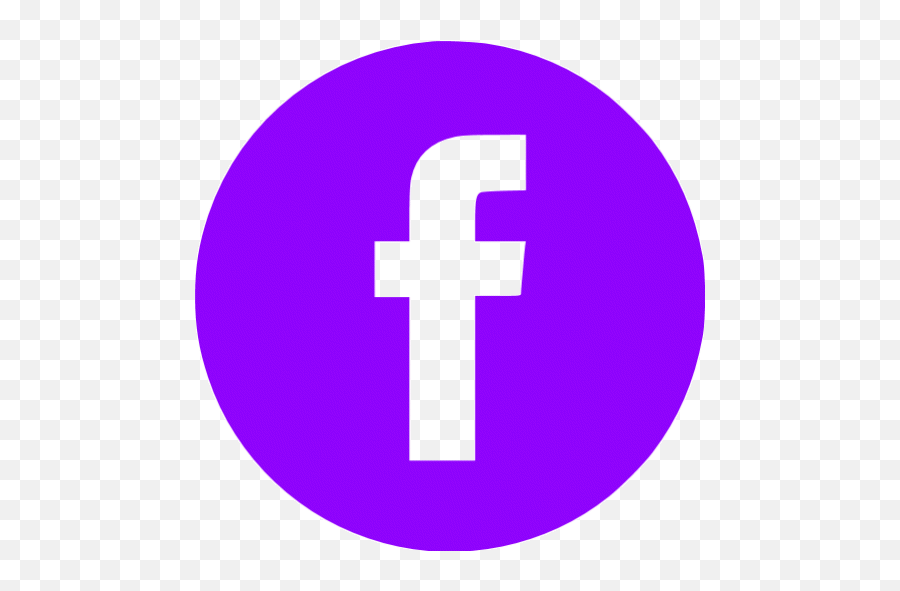 Violet Facebook 4 Icon - Free Violet Social Icons Facebook Round Png,Free Download Of Facebook Icon