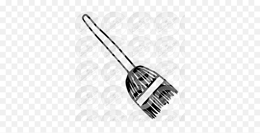Broom Outline For Classroom Therapy Use - Great Broom Clipart Scrub Brush Png,Rake Icon