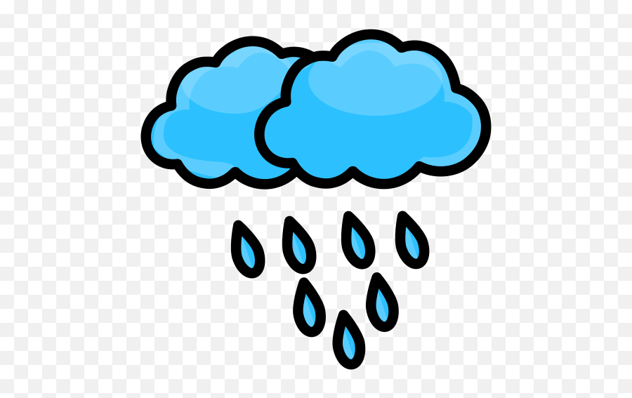 Cloud Nature Rain Weather Free Icon - Iconiconscom Regen Pictogram Png,Rainy Cloud Icon