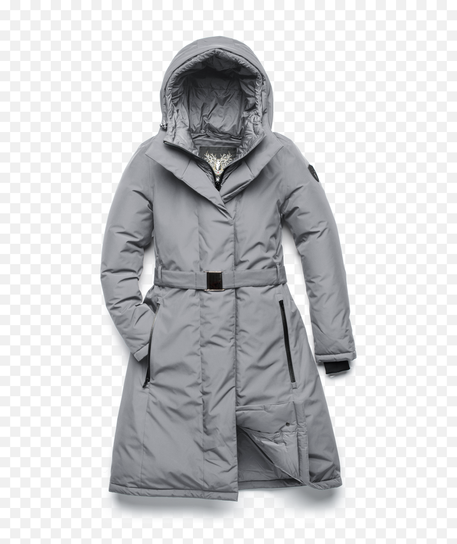 Lara Ladies Belted Parka U2013 Nobis - Us Belted Parka Womens Png,Coach Icon Long Puffer