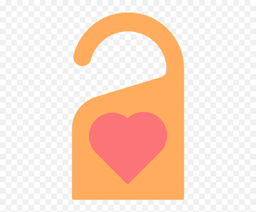 Door Hanger Heart - Free Image On Pixabay Vertical Png,Do Not Disturb Icon Transparent