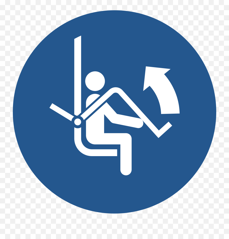 Fileiso 7010 M034 Mandatory Raise Safety Restraining Bar Png Ski Lift Icon