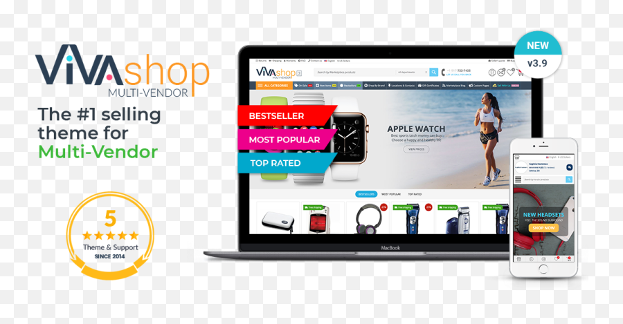 Vivashop Multi - Vendor The 1 Selling Theme For Multivendor Png,Icon Packager Theme
