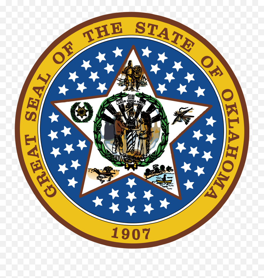 Oklahoma State Seal Png U0026 Svg Vector - Freebie Supply,Seal Png