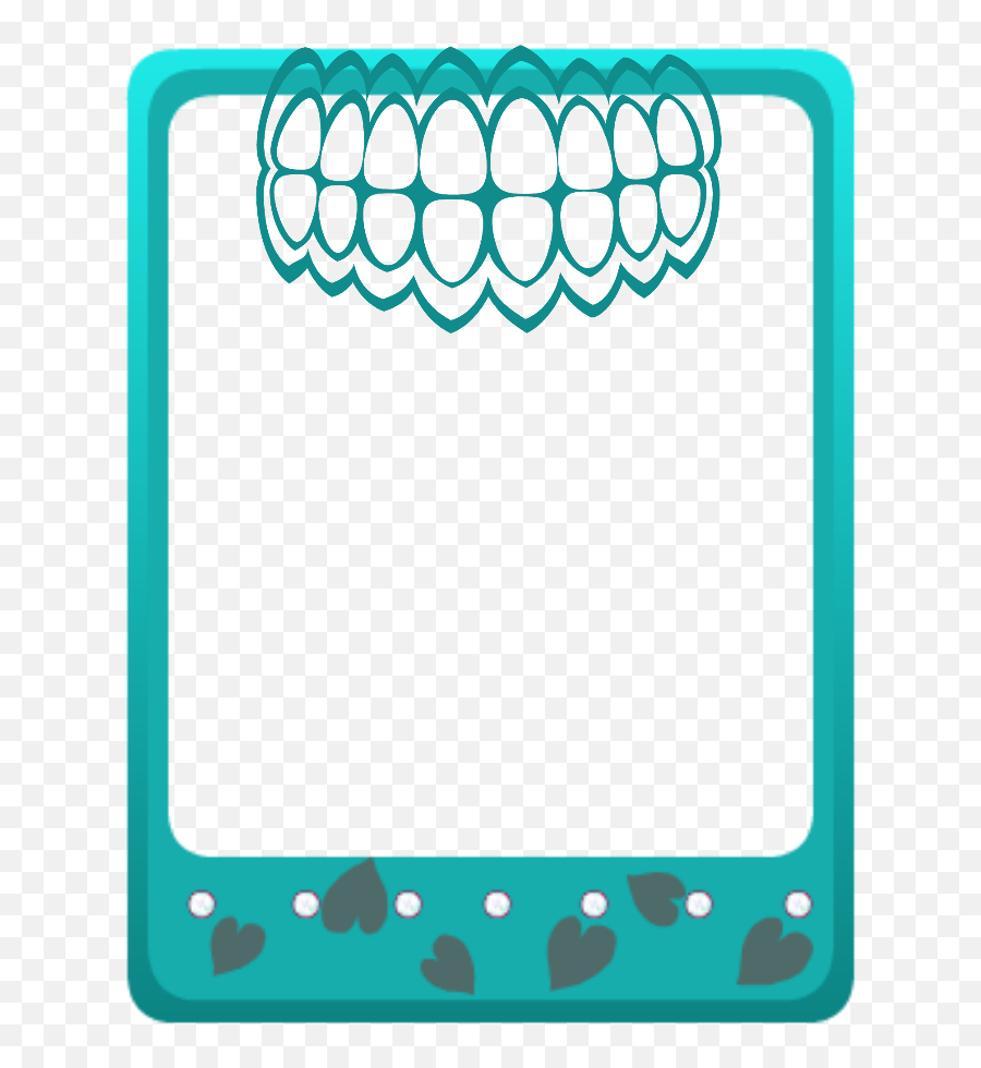 Mq Green Teeth Frames Border Borders Clipart Png - Clipart Teeth Frame Clipart,Transparent Frames And Borders