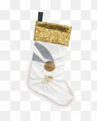 Christmas Magic Golden Snitch Stocking - png