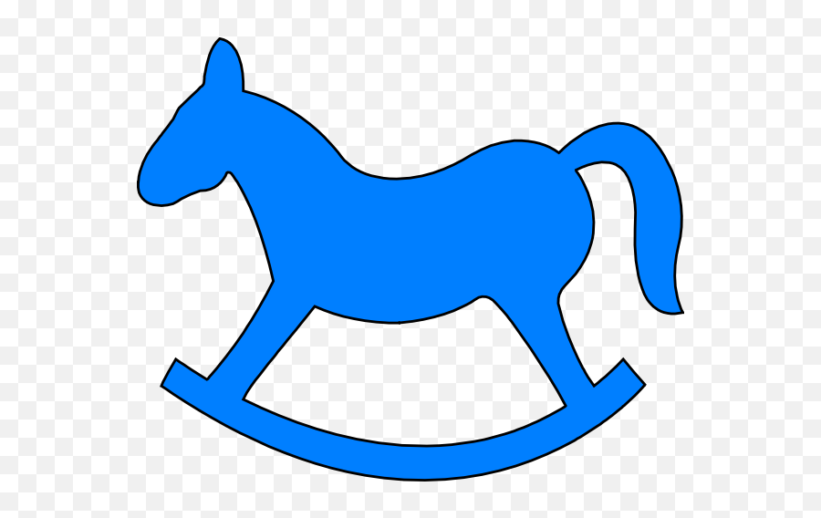 Library Of Baby Blue Rocking Horse Image Freeuse Png Files - Rocking Horse Silhouette Png,Cartoon Horse Png