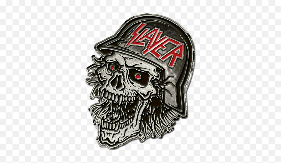 Slayer Laughing Skull Collectible Pin 175 Wide - Kepala Tengkorak Metal Png,Slayer Logo Png