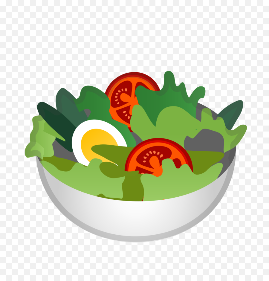 Food Emojis Png - Lettuce Clipart Green Foods Salad Emoji Google Egg Salad Emoji,Salad Transparent Background