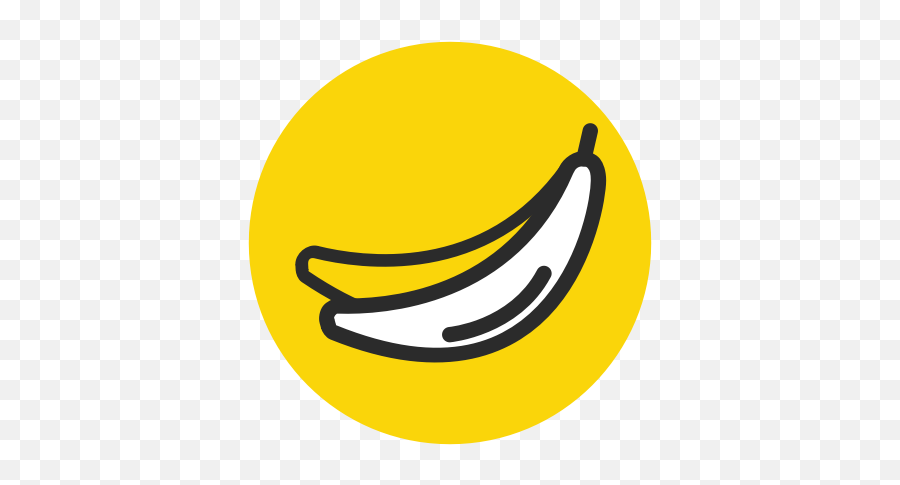 Banana Fruit Healthy Vegetable Yellow Icon - Food Banana Logo Png,Bannana Png