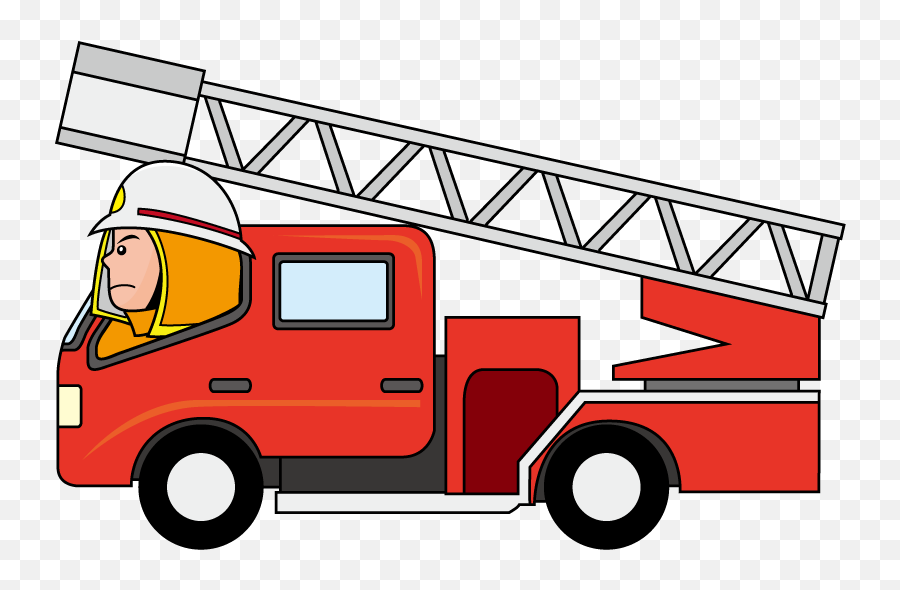 Cartoon Fire Truck Transparent Image - Carro De Bomberos Dibujo Png,Fire Truck Png