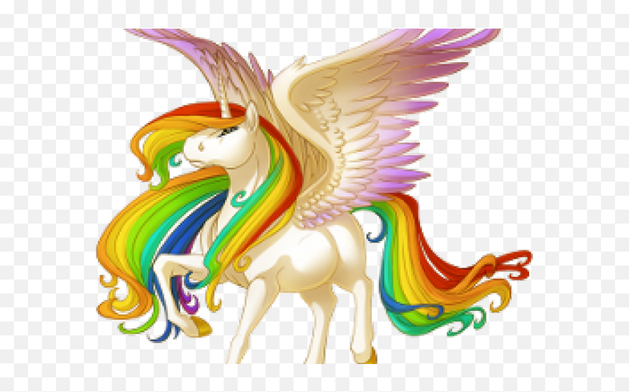 Download Hd Pegasus Clipart Rainbow Unicorn - Drawings Of Valley Of Unicorns Alicorns Png,Unicorn Clipart Transparent