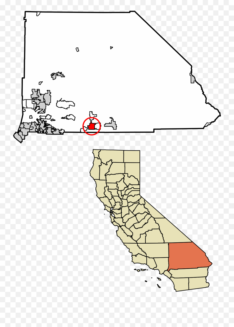Filesan Bernardino County California Incorporated And - Fort Irwin California Map Png,Yucca Png