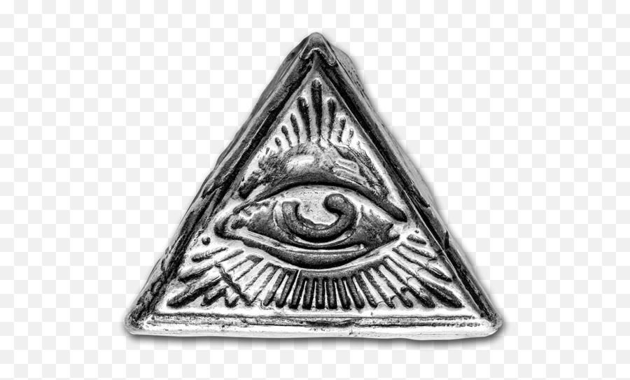 All Seeing Eye Pyramid Png - 2 Oz Handpoured Silver Emblem,Silver Circle Png