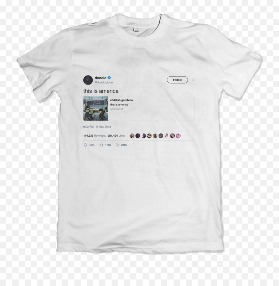 Childish Gambino This Is America Tweet Shirt White - Lift Rage Against The Machine Album Shirt Png,Childish Gambino Png