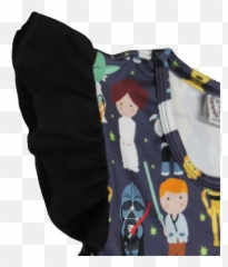 Star Wars Girls Boutique Dress With Leia Darth Vader Yoda - Fictional Character png