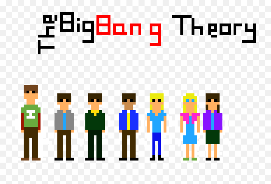 The Big Bang Theory Pixel Art Maker - Big Bang Theory Pixel Art Png,Big Bang Png