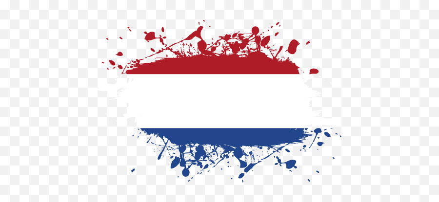 Vector Flag Of The Netherlands - Ink Splat Vector Flags Vector Pakistan Flag Png,Splat Png