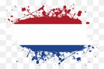 Vector Flag Of The Netherlands - Ink Splat Flags Pakistan Png
